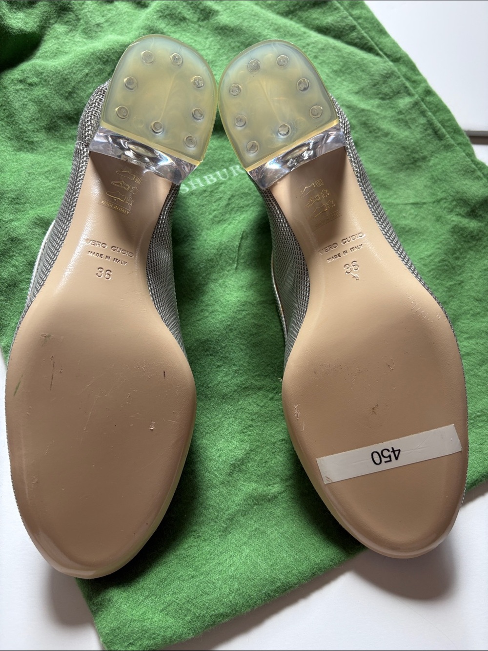 Gorgeous Ann Mashburn Acrylic heel pumps - Picture 9 of 14
